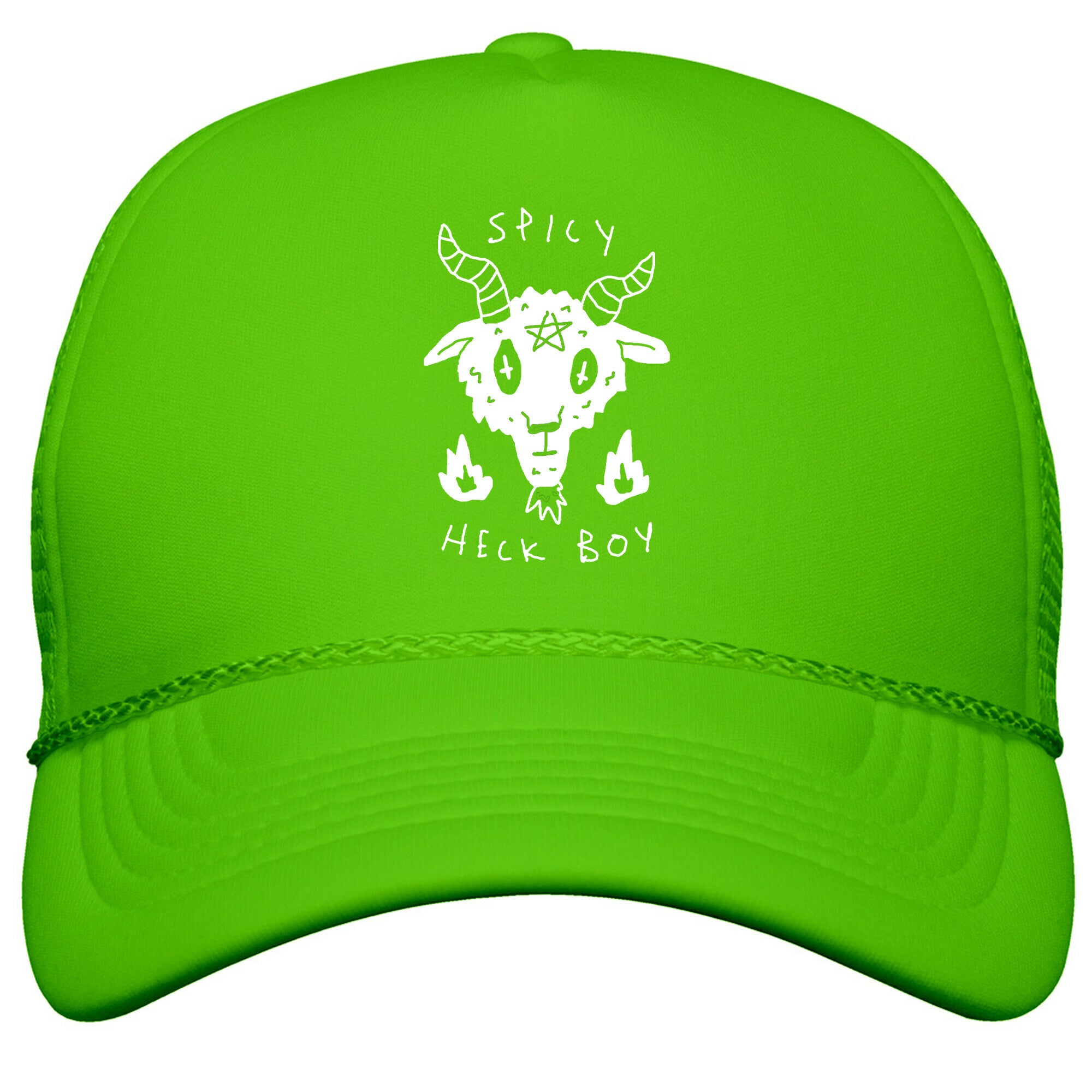 Spicy Heck Boy Satan Snapback Trucker Hat